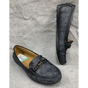 Coach Black and Gray Loafers